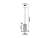 Lampa wisząca Rabalux Roxas 72151 czarny matowy