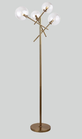 Lampa podłogowa Maxlight LOLLIPOP F0042 mosiądz