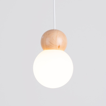 Sollux Lighting Lampa wisząca POMPELMO naturalne drewno SL.0393