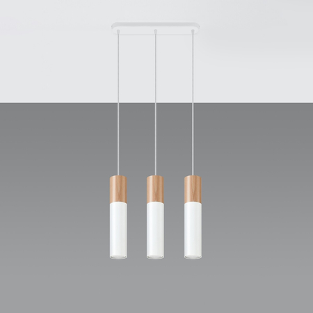 Sollux Lighting Lampa wisząca PABLO 3L biała SL.0630