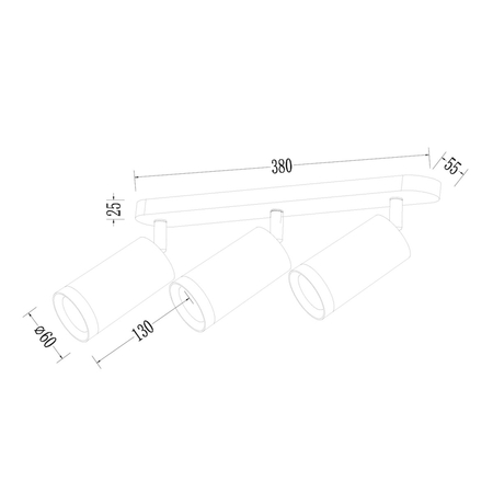 Milagro Oprawa Mica Spot Biały 3xGU10 ML1148 BIAŁY