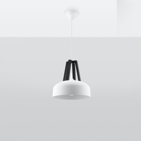 Sollux Lighting Lampa wisząca CASCO biała/czarna SL.0387