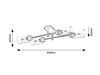 Lampa sufitowa Rabalux Prudence 2672 czarny