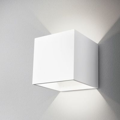 Kinkiet AQForm Maxi Cube Wall Biały Struktura